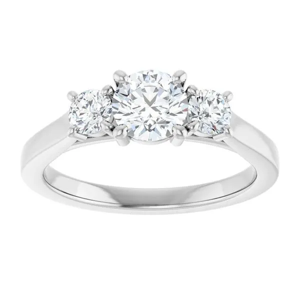 Three-Stone Engagement Ring Image 3 Raleigh Diamond Fine Jewelry Raleigh, NC