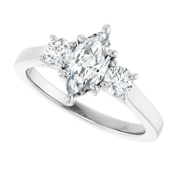 Three-Stone Engagement Ring Image 5 Raleigh Diamond Fine Jewelry Raleigh, NC