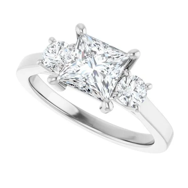 Three-Stone Engagement Ring Image 5 Raleigh Diamond Fine Jewelry Raleigh, NC