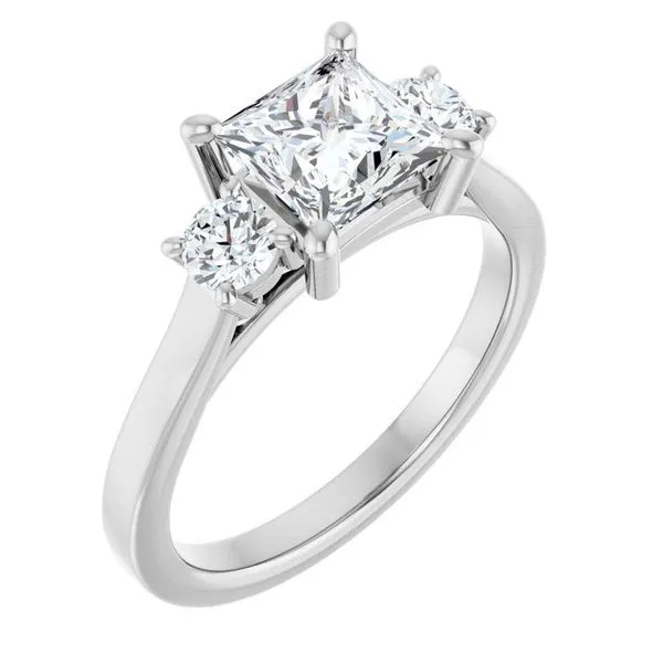 Three-Stone Engagement Ring Dripping Diamonds Dripping Springs, TX