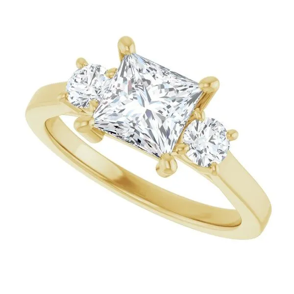 Three-Stone Engagement Ring Image 5 Raleigh Diamond Fine Jewelry Raleigh, NC