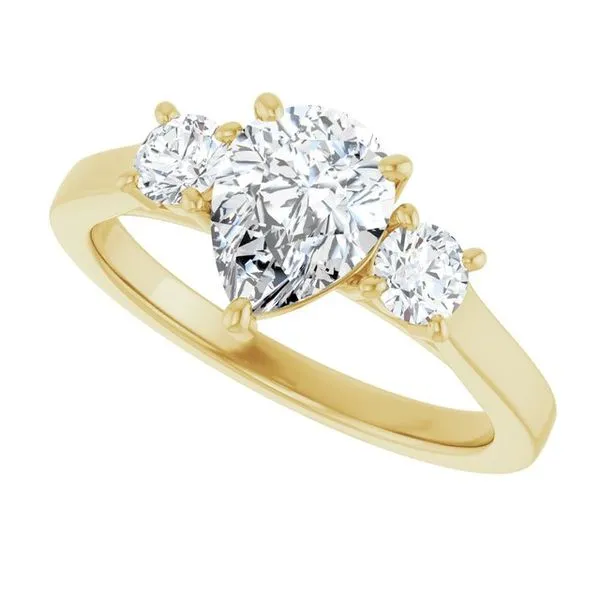 Three-Stone Engagement Ring Image 5 Raleigh Diamond Fine Jewelry Raleigh, NC