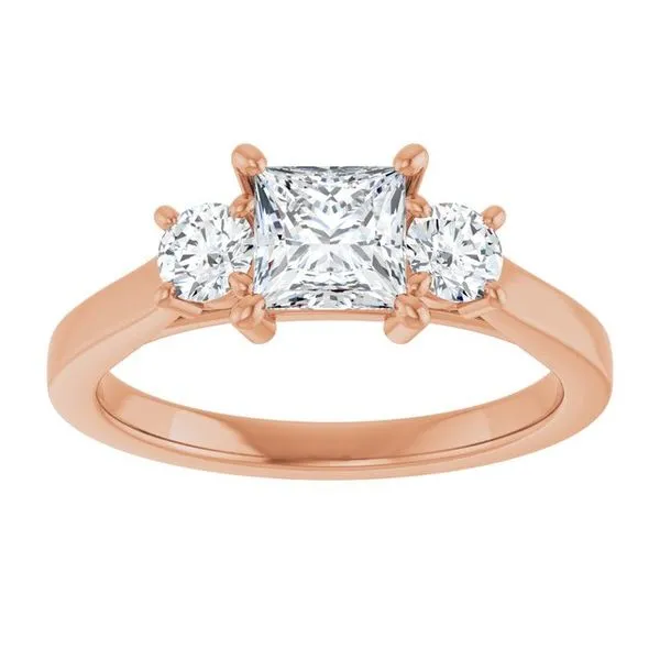 Three-Stone Engagement Ring Image 3 Raleigh Diamond Fine Jewelry Raleigh, NC