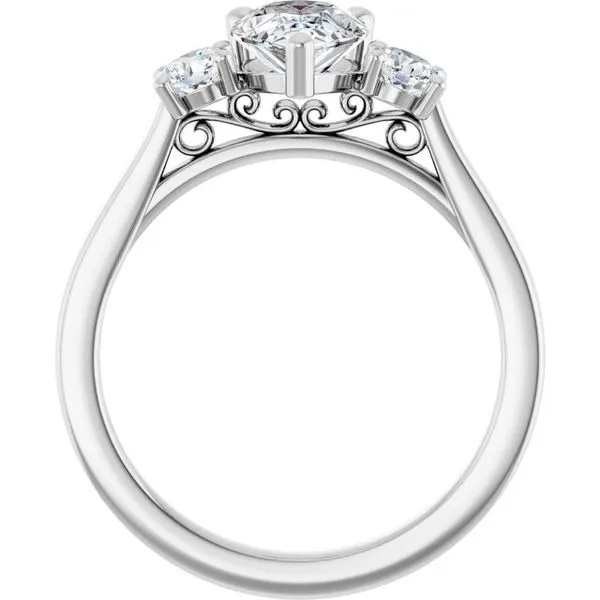 Three-Stone Engagement Ring Image 2 Raleigh Diamond Fine Jewelry Raleigh, NC