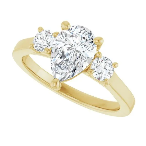 Three-Stone Engagement Ring Image 5 Raleigh Diamond Fine Jewelry Raleigh, NC