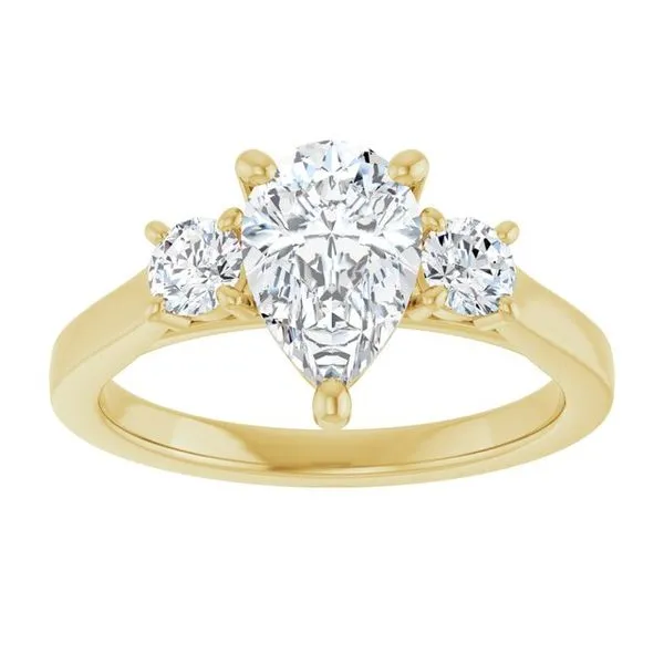 Three-Stone Engagement Ring Image 3 Raleigh Diamond Fine Jewelry Raleigh, NC