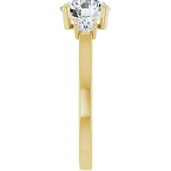 Three-Stone Engagement Ring Image 4 Raleigh Diamond Fine Jewelry Raleigh, NC