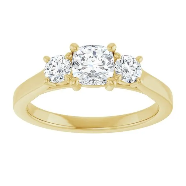 Three-Stone Engagement Ring Image 3 Raleigh Diamond Fine Jewelry Raleigh, NC