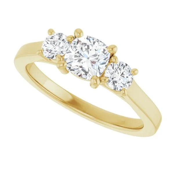 Three-Stone Engagement Ring Image 5 Raleigh Diamond Fine Jewelry Raleigh, NC