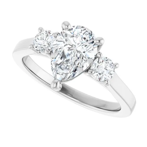 Three-Stone Engagement Ring Image 5 Raleigh Diamond Fine Jewelry Raleigh, NC