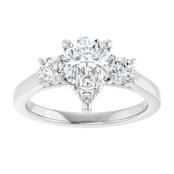 Three-Stone Engagement Ring Image 3 Raleigh Diamond Fine Jewelry Raleigh, NC