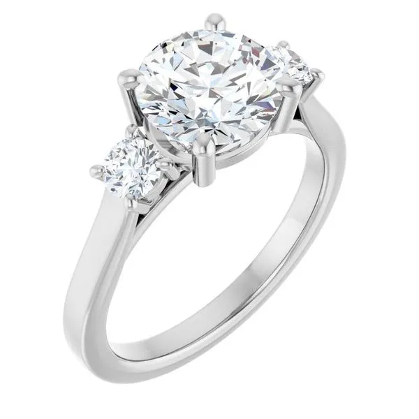 Three-Stone Engagement Ring Raleigh Diamond Fine Jewelry Raleigh, NC