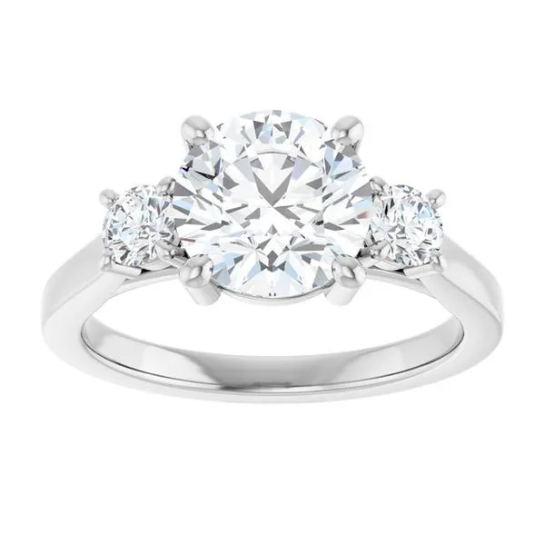Three-Stone Engagement Ring Image 3 Raleigh Diamond Fine Jewelry Raleigh, NC