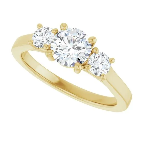 Three-Stone Engagement Ring Image 5 Raleigh Diamond Fine Jewelry Raleigh, NC