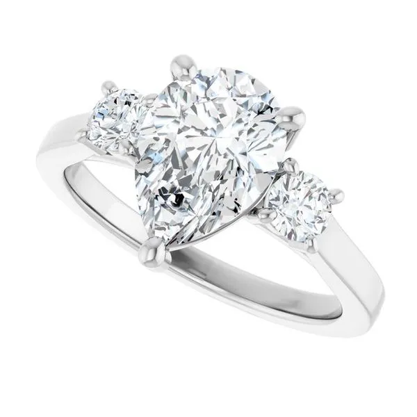 Three-Stone Engagement Ring Image 5 Raleigh Diamond Fine Jewelry Raleigh, NC