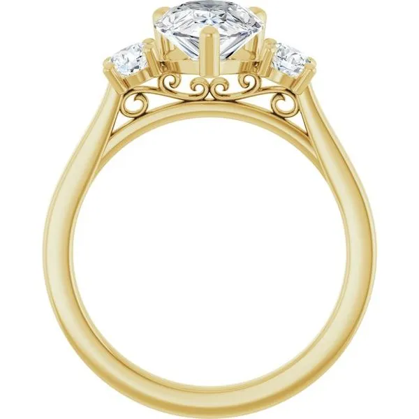Three-Stone Engagement Ring Image 2 Raleigh Diamond Fine Jewelry Raleigh, NC
