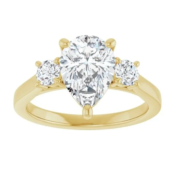 Three-Stone Engagement Ring Image 3 Raleigh Diamond Fine Jewelry Raleigh, NC