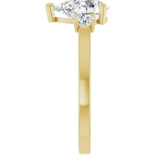 Three-Stone Engagement Ring Image 4 Raleigh Diamond Fine Jewelry Raleigh, NC