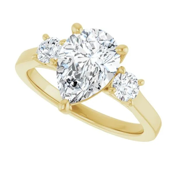 Three-Stone Engagement Ring Image 5 Raleigh Diamond Fine Jewelry Raleigh, NC