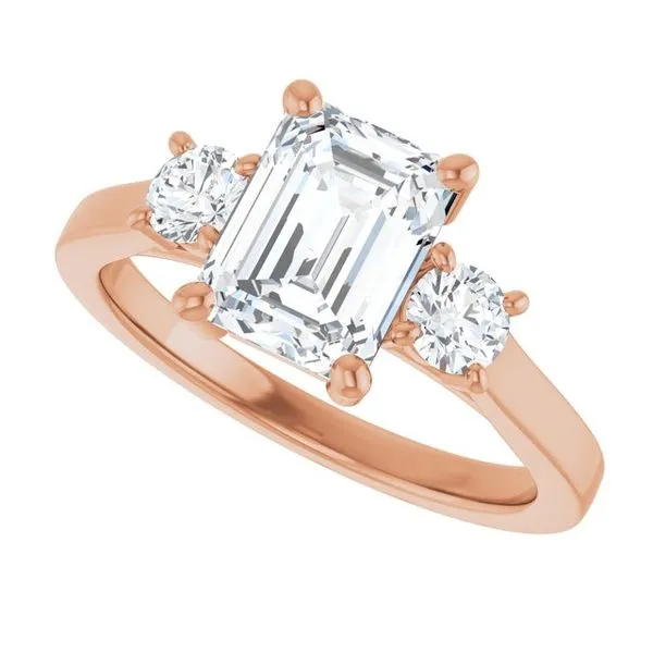 Three-Stone Engagement Ring Image 5 Raleigh Diamond Fine Jewelry Raleigh, NC