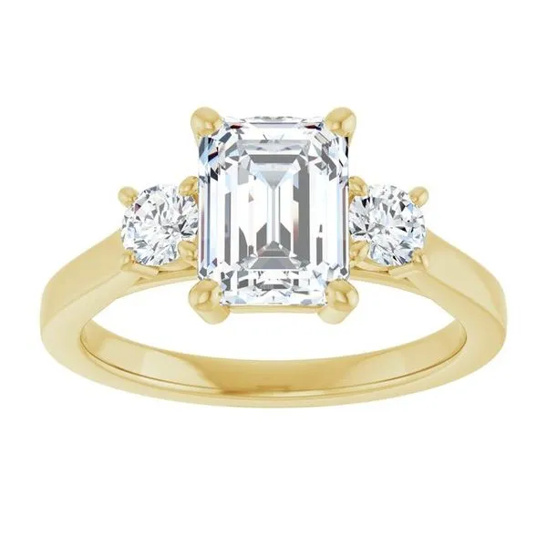 Three-Stone Engagement Ring Image 3 Raleigh Diamond Fine Jewelry Raleigh, NC