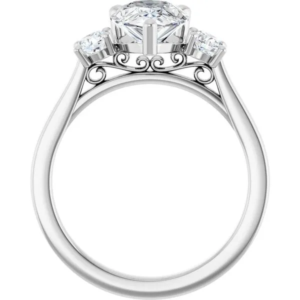 Three-Stone Engagement Ring Image 2 Raleigh Diamond Fine Jewelry Raleigh, NC
