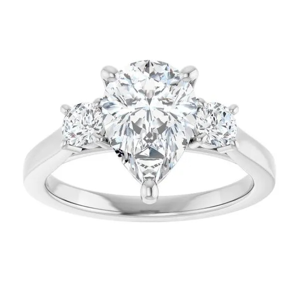Three-Stone Engagement Ring Image 3 Raleigh Diamond Fine Jewelry Raleigh, NC