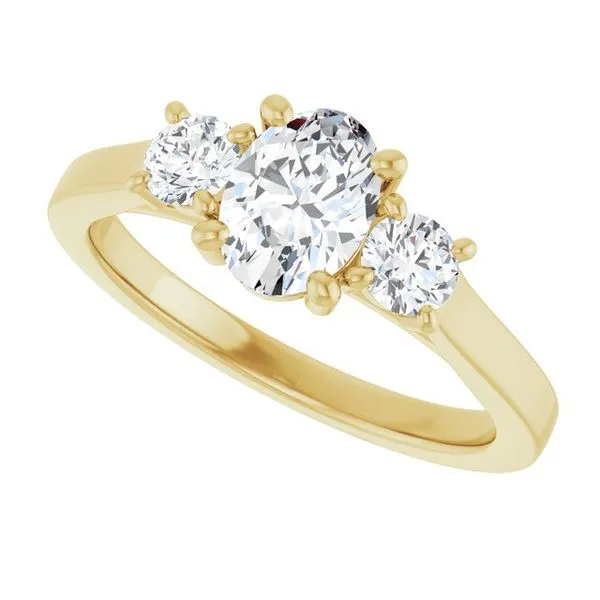 Three-Stone Engagement Ring Image 5 Raleigh Diamond Fine Jewelry Raleigh, NC