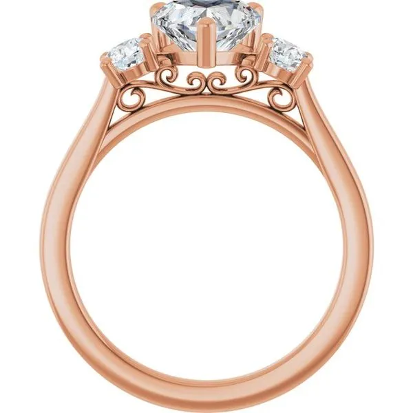 Three-Stone Engagement Ring Image 2 Raleigh Diamond Fine Jewelry Raleigh, NC