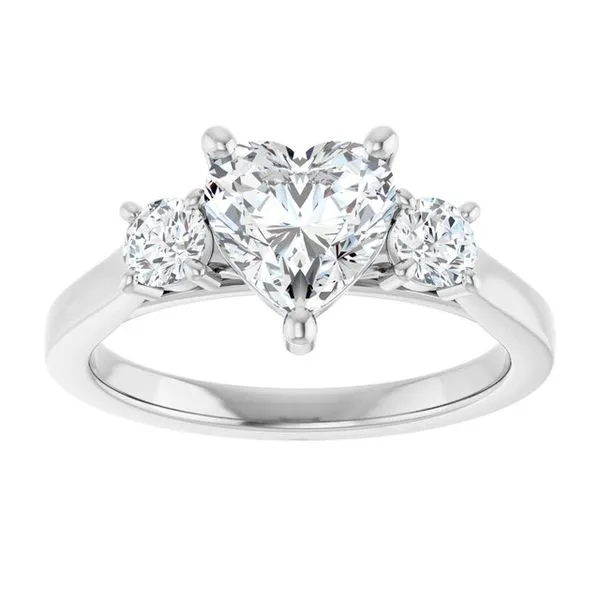 Three-Stone Engagement Ring Image 3 Raleigh Diamond Fine Jewelry Raleigh, NC