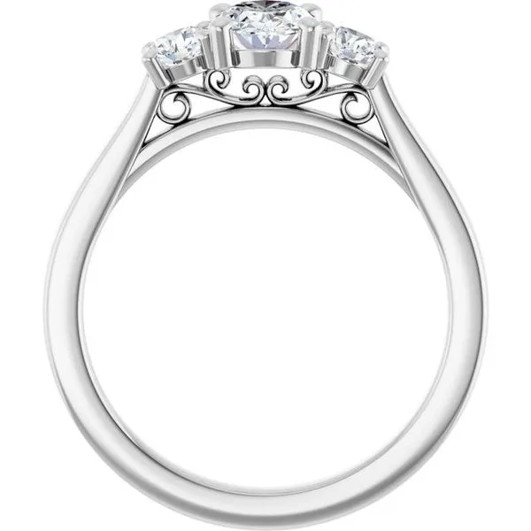 Three-Stone Engagement Ring Image 2 Raleigh Diamond Fine Jewelry Raleigh, NC