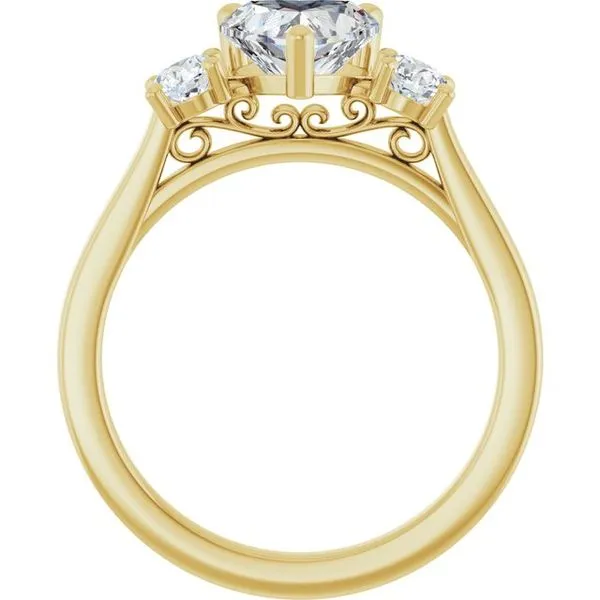 Three-Stone Engagement Ring Image 2 Raleigh Diamond Fine Jewelry Raleigh, NC