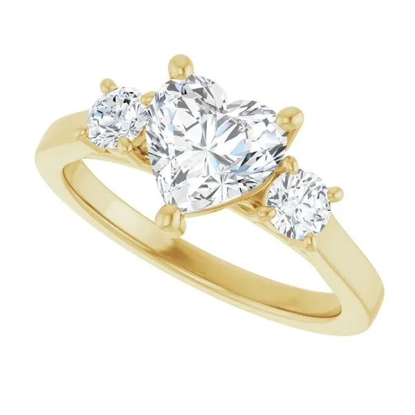 Three-Stone Engagement Ring Image 5 Raleigh Diamond Fine Jewelry Raleigh, NC