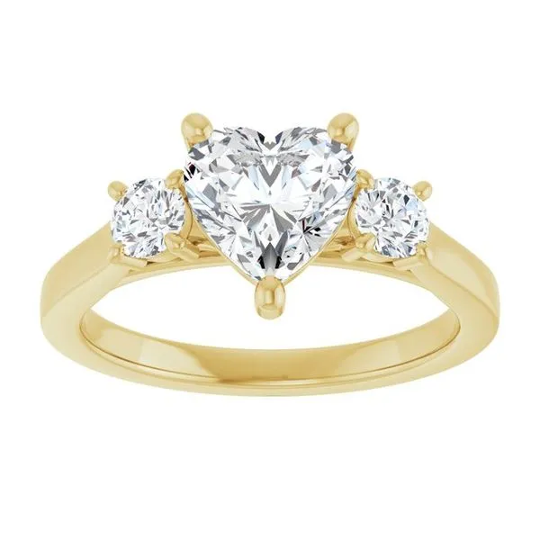 Three-Stone Engagement Ring Image 3 Raleigh Diamond Fine Jewelry Raleigh, NC