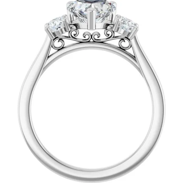 Three-Stone Engagement Ring Image 2 Raleigh Diamond Fine Jewelry Raleigh, NC