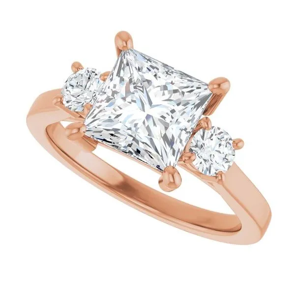 Three-Stone Engagement Ring Image 5 Raleigh Diamond Fine Jewelry Raleigh, NC