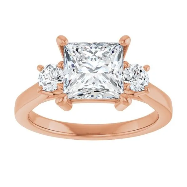 Three-Stone Engagement Ring Image 3 Raleigh Diamond Fine Jewelry Raleigh, NC