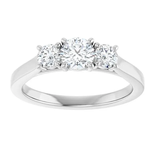 Three-Stone Engagement Ring Image 3 Raleigh Diamond Fine Jewelry Raleigh, NC