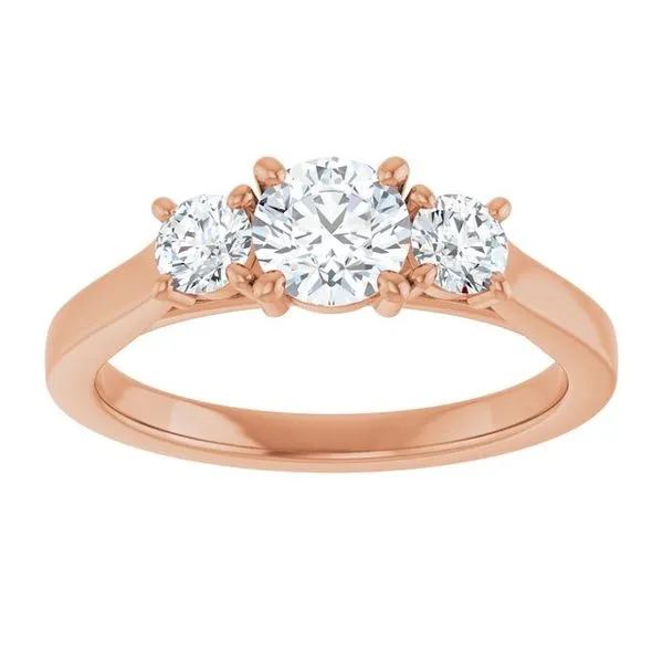 Three-Stone Engagement Ring Image 3 Raleigh Diamond Fine Jewelry Raleigh, NC