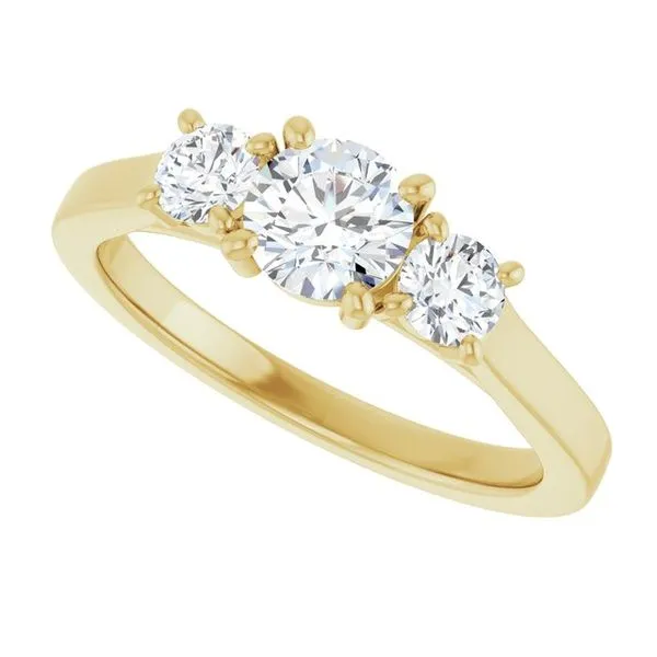 Three-Stone Engagement Ring Image 5 Raleigh Diamond Fine Jewelry Raleigh, NC