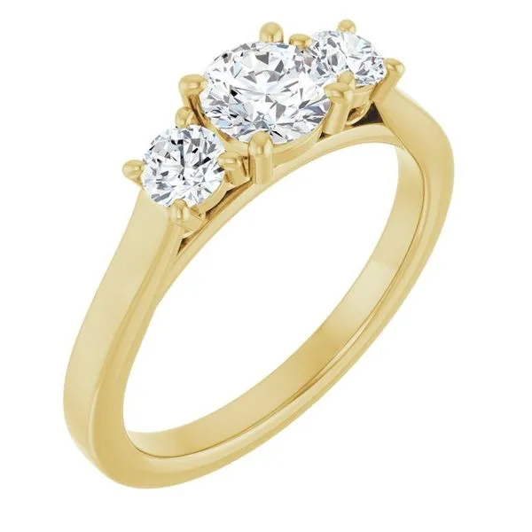 Three-Stone Engagement Ring Raleigh Diamond Fine Jewelry Raleigh, NC