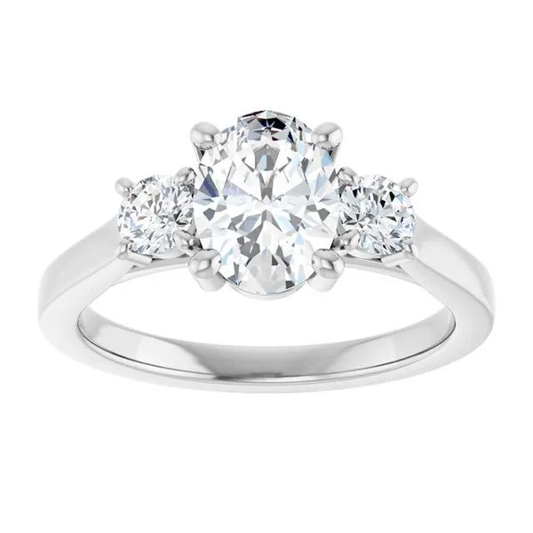 Three-Stone Engagement Ring Image 3 Raleigh Diamond Fine Jewelry Raleigh, NC