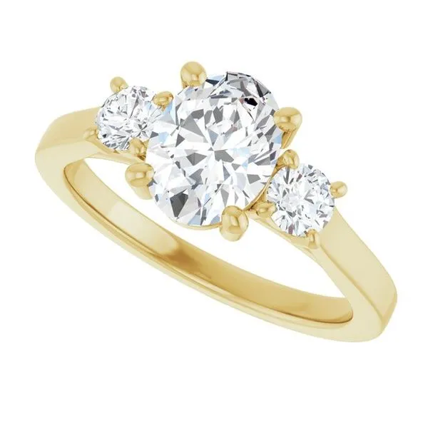 Three-Stone Engagement Ring Image 5 Raleigh Diamond Fine Jewelry Raleigh, NC