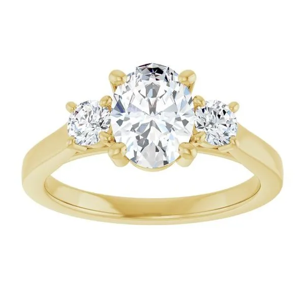 Three-Stone Engagement Ring Image 3 Raleigh Diamond Fine Jewelry Raleigh, NC