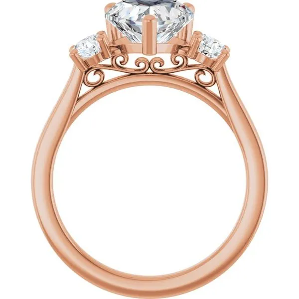Three-Stone Engagement Ring Image 2 Raleigh Diamond Fine Jewelry Raleigh, NC