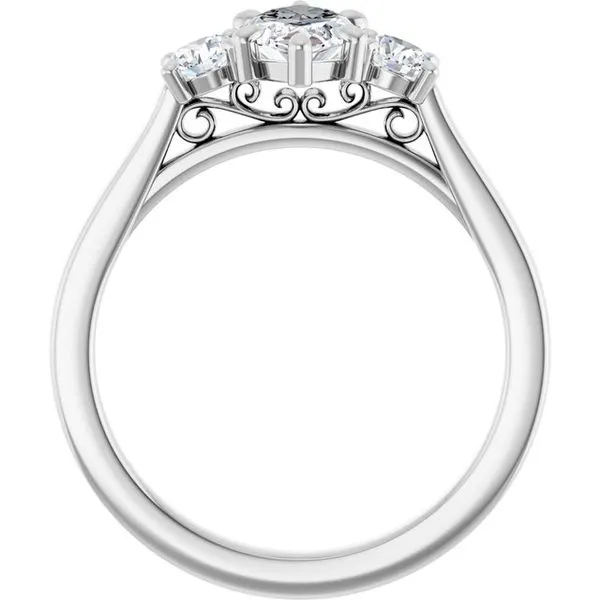 Three-Stone Engagement Ring Image 2 Raleigh Diamond Fine Jewelry Raleigh, NC