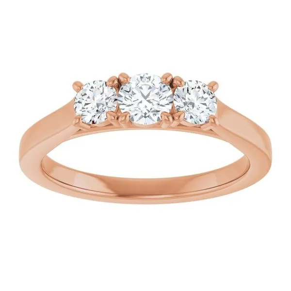 Three-Stone Engagement Ring Image 3 Raleigh Diamond Fine Jewelry Raleigh, NC