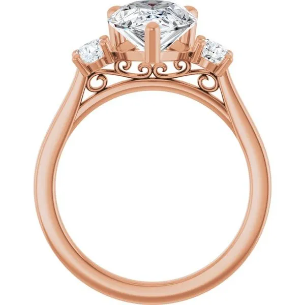 Three-Stone Engagement Ring Image 2 Raleigh Diamond Fine Jewelry Raleigh, NC