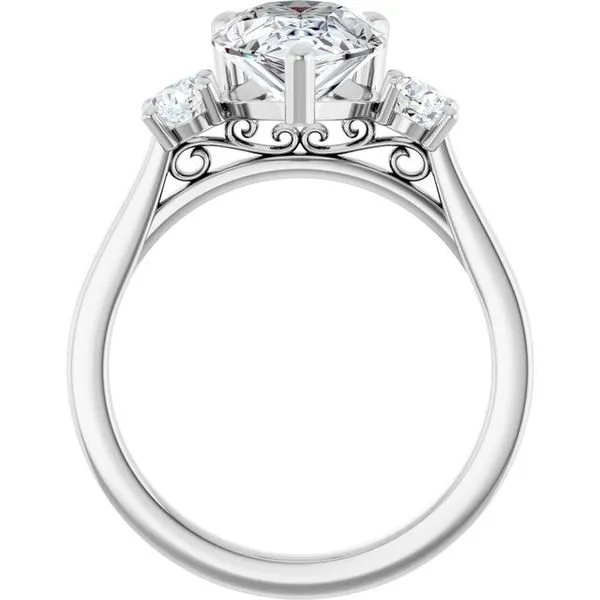 Three-Stone Engagement Ring Image 2 Raleigh Diamond Fine Jewelry Raleigh, NC