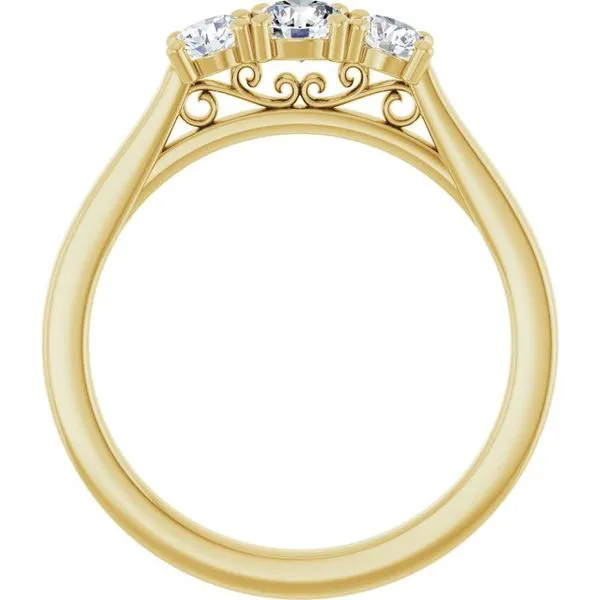 Three-Stone Engagement Ring Image 2 Dripping Diamonds Dripping Springs, TX